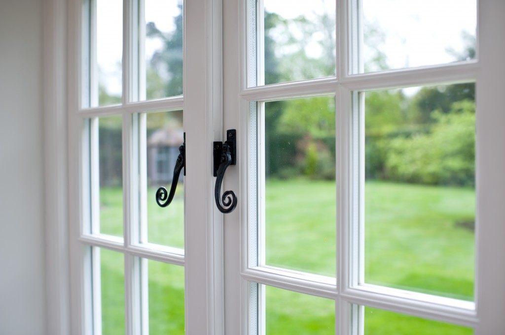 Timber flush casement windows